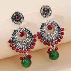 1 fashion retro flash diamond temperament lady earring