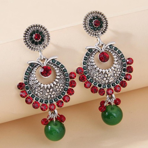 1 fashion retro flash diamond temperament lady earring
