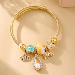fashion concise crown drop elephant accessories pendant gold temperament woman..