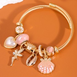 fashion concise angel Shells love accessories temperament lady bangle