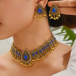 fashion retro medium wind flash diamond peacock Modeling drop temperament exag..