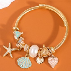 fashion concise starfish Shells love accessories temperament lady bangle
