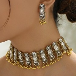 occidental style fashion  retro medium wind flash diamond exaggerating tempera..