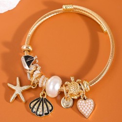 fashion concise starfish Shells love accessories temperament lady bangle
