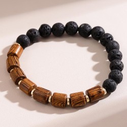 fashion concise black all-Purpose temperament man bracelet