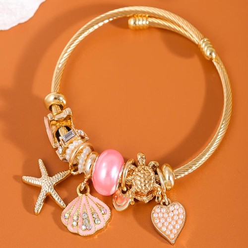 fashion concise starfish Shells love accessories temperament lady bangle