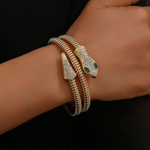 fashion Metal concise snake temperament lady temperament multilayer bangle