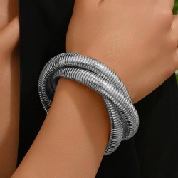 fashion Metal concise snake chain temperament lady multilayer bracelet
