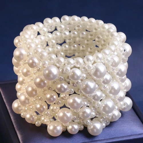 1 fashion high quality big samll Pearl temperament super width temperament lady bracelet