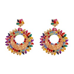  geometry diamond lovely all-Purpose temperament leisure earrings Earring woma..