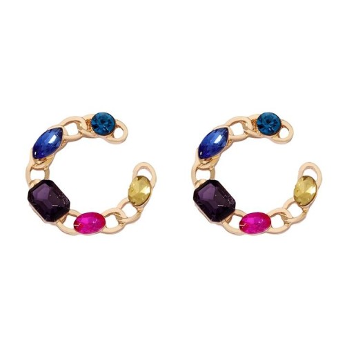  geometry diamond samll all-Purpose trend fashion earrings Earring woman