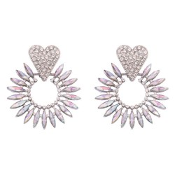  geometry diamond all-Purpose fashion trend style earrings Earring woman