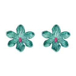  occidental style enamel flowers all-Purpose trend fashion samll earrings Earr..