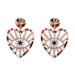occidental style fashion embed beads hollow eyes Modeling pendant love fashion..