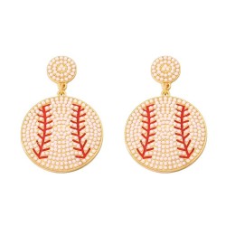  occidental style Olives Pearl temperament all-Purpose trend fashion earrings ..