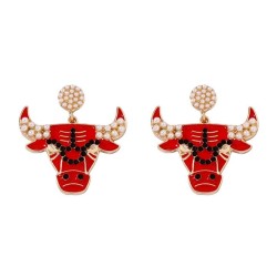  head Pearl lovely all-Purpose temperament leisure earrings Earring woman