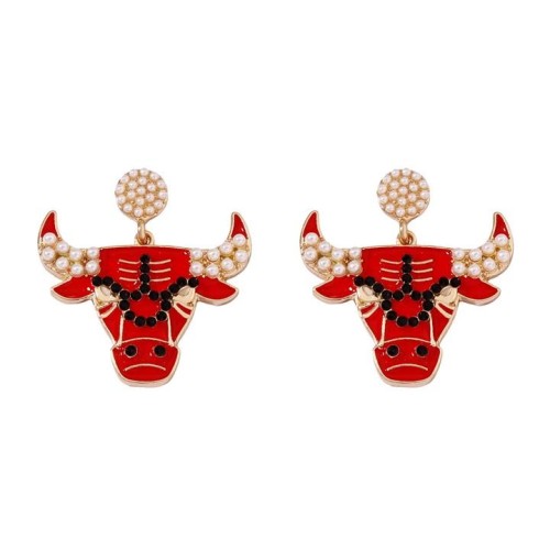  head Pearl lovely all-Purpose temperament leisure earrings Earring woman