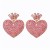  Pearl enamel diamond all-Purpose trend fashion earrings Earring