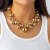 occidental style  exaggerating big Beads short style circle woman  punk temperament imitate Pearl C