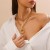 occidental style  trend personality aluminum chain multilayer necklace  fashion geometry Metal buckl
