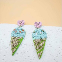  handmade beads beads series earrings woman small fresh fashion