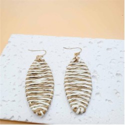  Bohemian style handmade weave pendant earrings summer earring woman