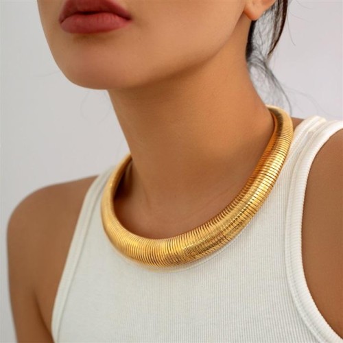 occidental style  punk exaggerating snake Africa Collar  geometry Metal clavicle