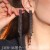   fully-jewelled black long tassel earrings  Rhinestone earrings fashion diamond Earring