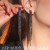   fully-jewelled black long tassel earrings  Rhinestone earrings fashion diamond Earring