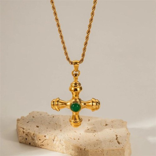 occidental styleI wind cross pendant chain  retro palace wind samll personality necklace
