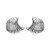 E occidental style personality Metal Shells ear stud  samll brief retro creative earrings