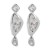 E occidental style wind exaggerating zircon geometry earring  high Irregular retro earrings