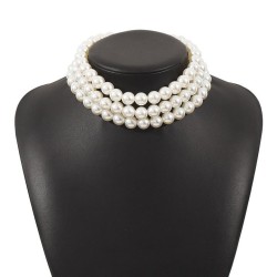 occidental style fashion elegant atmospheric Pearl necklace  samll wind elegan..