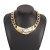 occidental style personality exaggerating triangle necklace  creative punk wind brief zircon earrings