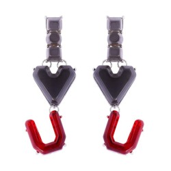 occidental style geometry Acrylic ornament earrings brief loveiloveyou head wo..