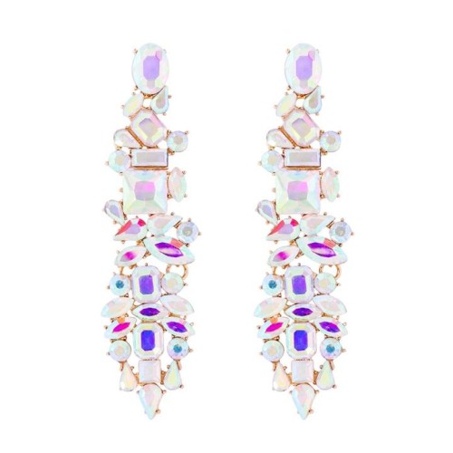 occidental style long style retro tassel ear stud woman wedding fully-jewelled Bohemian style earrings super exagge