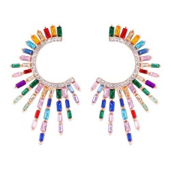 exaggerating Earring occidental style fashion personality Bohemia ear stud dia..