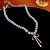  retro Pearl bow necklace brief samll temperament high clavicle woman