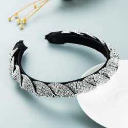  Headband same style retro color Rhinestone claw chain twining Headband temper..