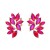 colorful diamond earrings exaggerating occidental style Earring woman Rhinestone flowers ear stud Bohemian style