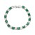 bronze embed zircon bracelet woman color chain fashion occidental style