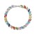 bronze embed zircon bracelet woman colorful diamond leaves chain fashion lovers occidental style