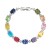 bronze embed zircon bracelet lady chain fashion Round colorful diamond occidental style