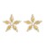  occidental style earrings fully-jewelled flowers ear stud lady trend Alloy embed Pearl flowers style