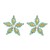  occidental style earrings fully-jewelled flowers ear stud lady trend Alloy embed Pearl flowers style
