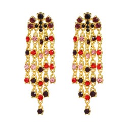 medium style earrings Acrylic tassel earring lady occidental style exaggeratin..