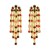 medium style earrings Acrylic tassel earring lady occidental style exaggerating Bohemia Earring