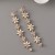 occidental style temperament personality long style flowers ear stud Alloy diamond creative Earring