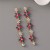 occidental style temperament personality long style flowers ear stud Alloy diamond creative Earring
