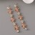 occidental style temperament personality long style flowers ear stud Alloy diamond creative Earring